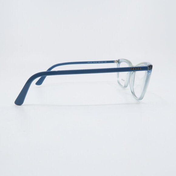 Prada VPR 10V 325-1O1 54mm Clear Blue/Blue Rectangle New Women's Eyeglasses. - Picture 7 of 10